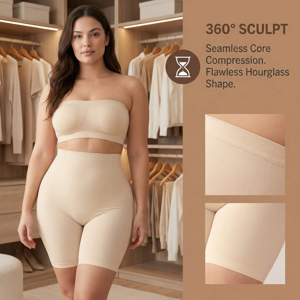 High-Waist Sculpting Shorts