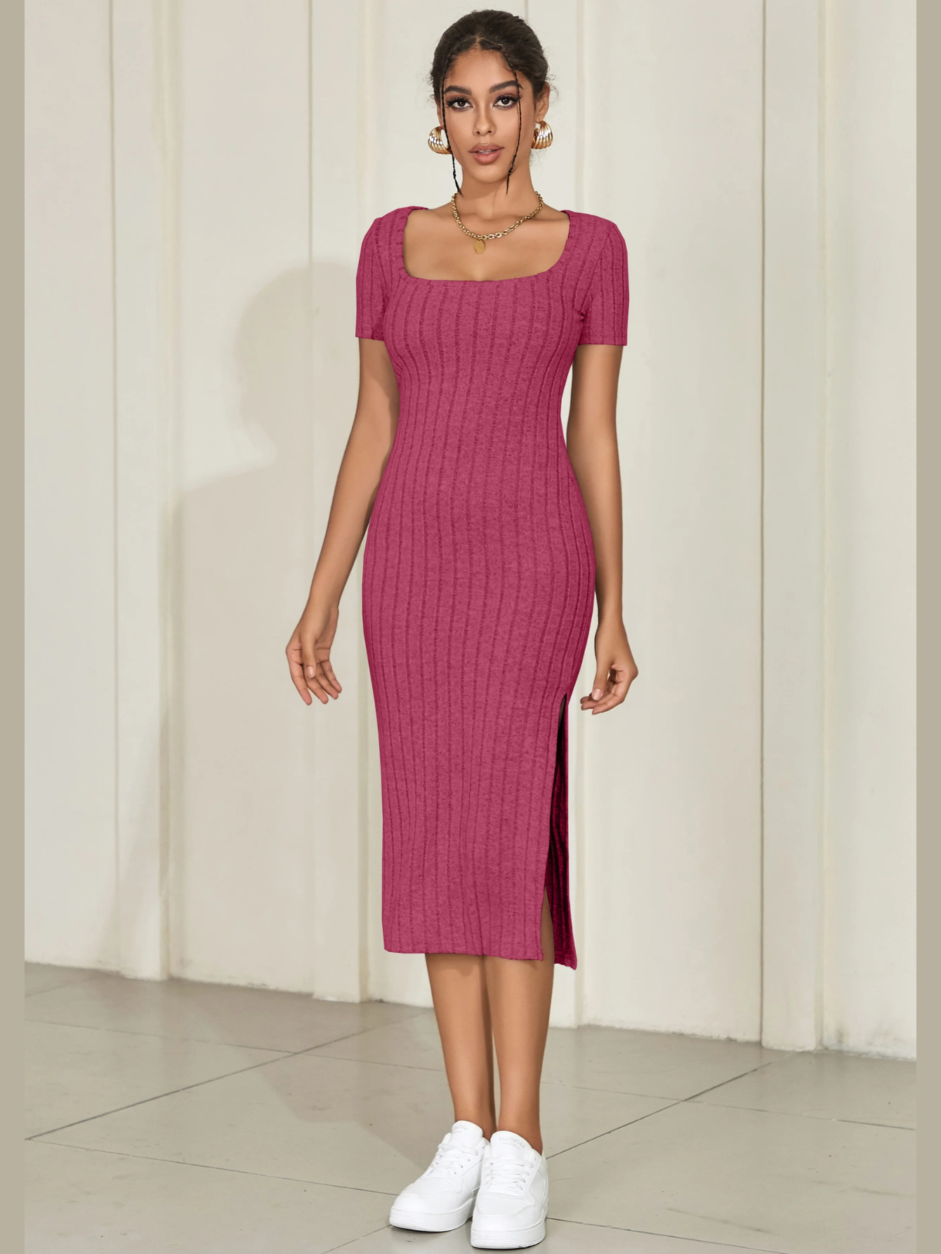 Sculpt Knit Midi