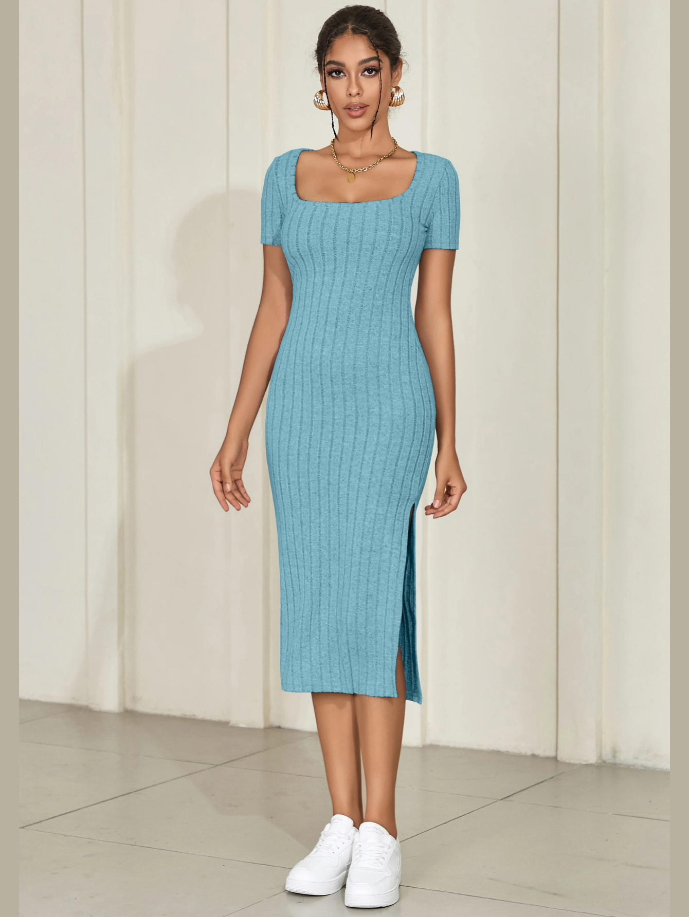 Sculpt Knit Midi